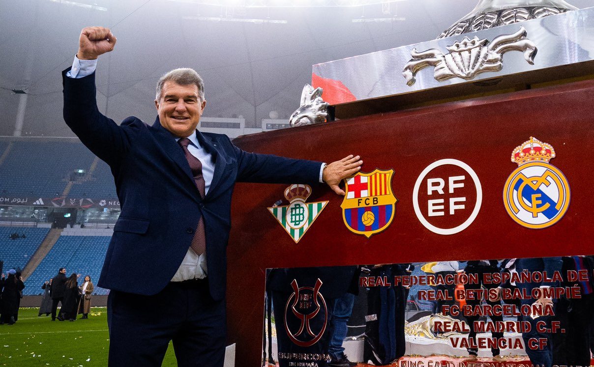 Joan Laporta se volvió a referir a la inocencia del FC Barcelona en el Caso Negreira. Foto: Twitter Joan Laporta